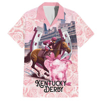 Kentucky Horse Racing Hawaiian Shirt Rose Run For The Roses Derby Art