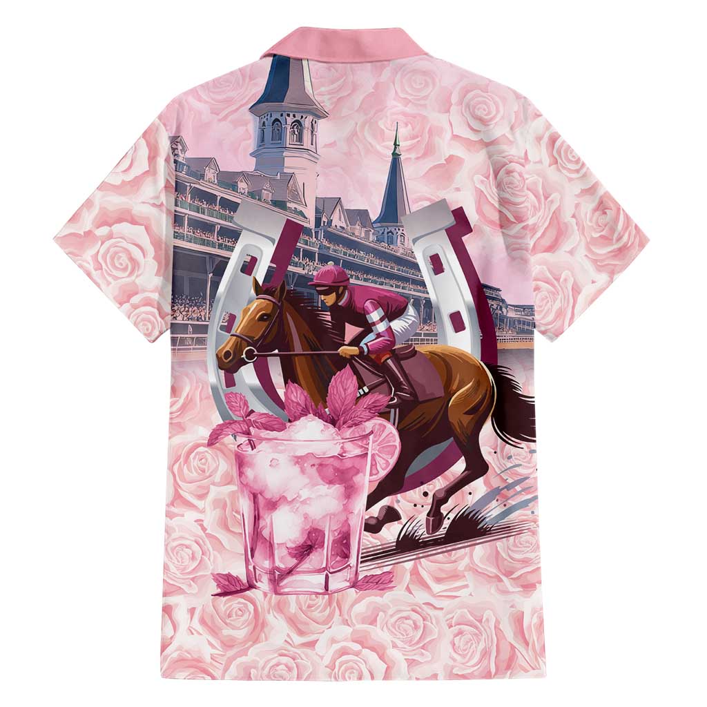 Kentucky Horse Racing Hawaiian Shirt Rose Run For The Roses Derby Art
