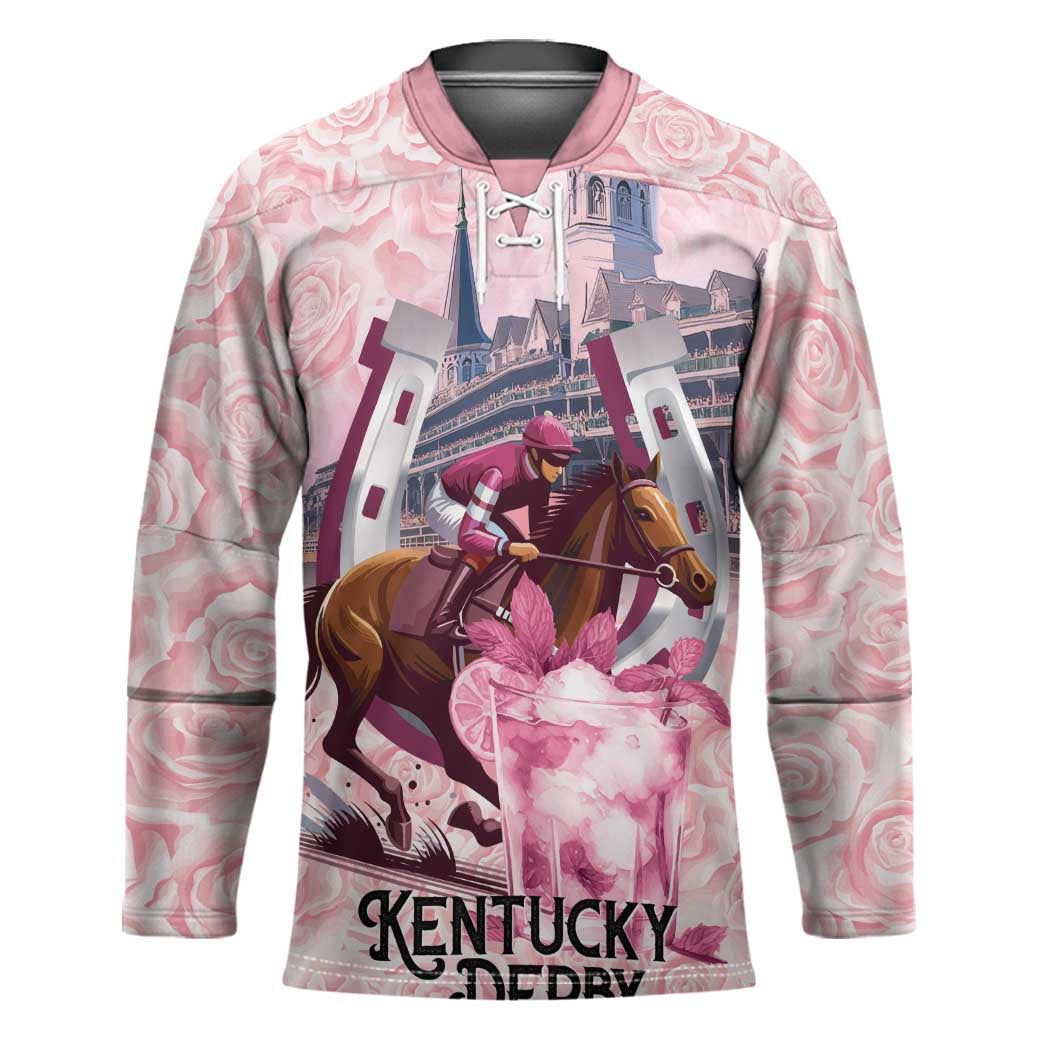 Kentucky Horse Racing Hockey Jersey Rose Run For The Roses Derby Art