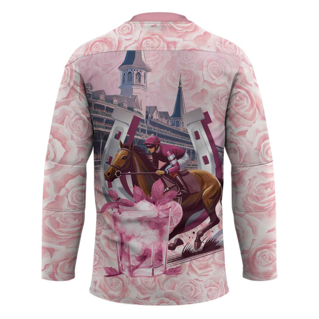 Kentucky Horse Racing Hockey Jersey Rose Run For The Roses Derby Art