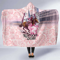 Kentucky Horse Racing Hooded Blanket Rose Run For The Roses Derby Art