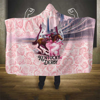 Kentucky Horse Racing Hooded Blanket Rose Run For The Roses Derby Art