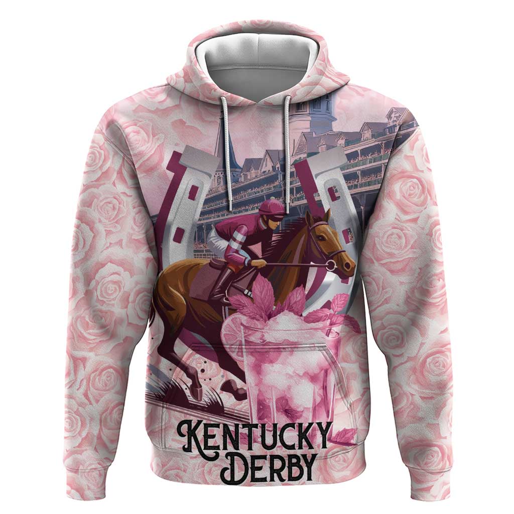 Kentucky Horse Racing Hoodie Rose Run For The Roses Derby Art