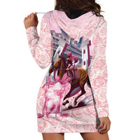 Kentucky Horse Racing Hoodie Dress Rose Run For The Roses Derby Art