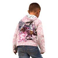 Kentucky Horse Racing Kid Hoodie Rose Run For The Roses Derby Art
