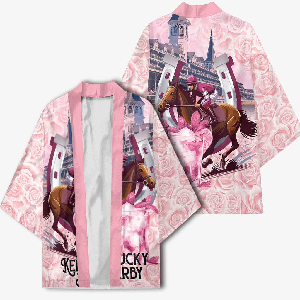 Kentucky Horse Racing Kimono Rose Run For The Roses Derby Art