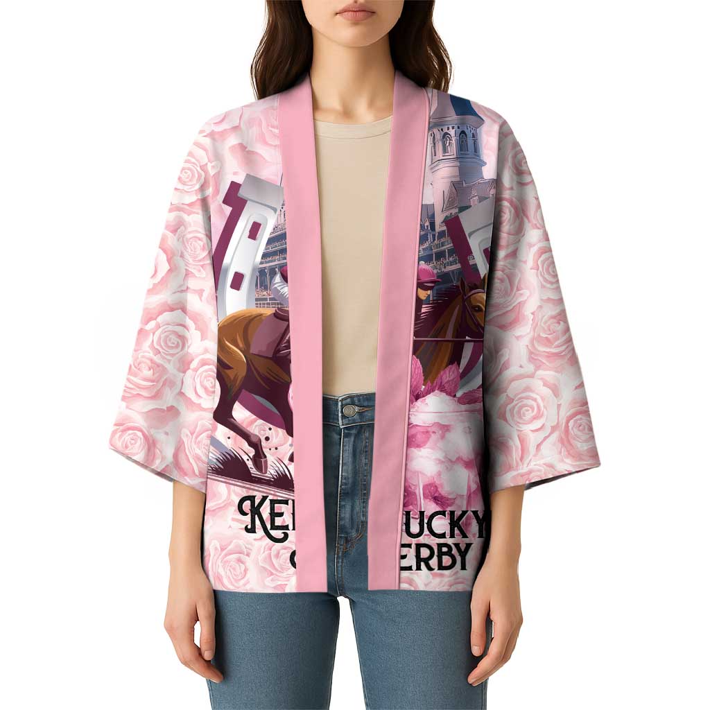 Kentucky Horse Racing Kimono Rose Run For The Roses Derby Art