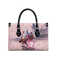 Kentucky Horse Racing Leather Bag Rose Run For The Roses Derby Art