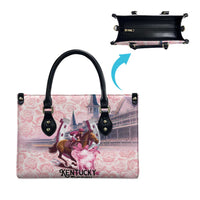 Kentucky Horse Racing Leather Bag Rose Run For The Roses Derby Art