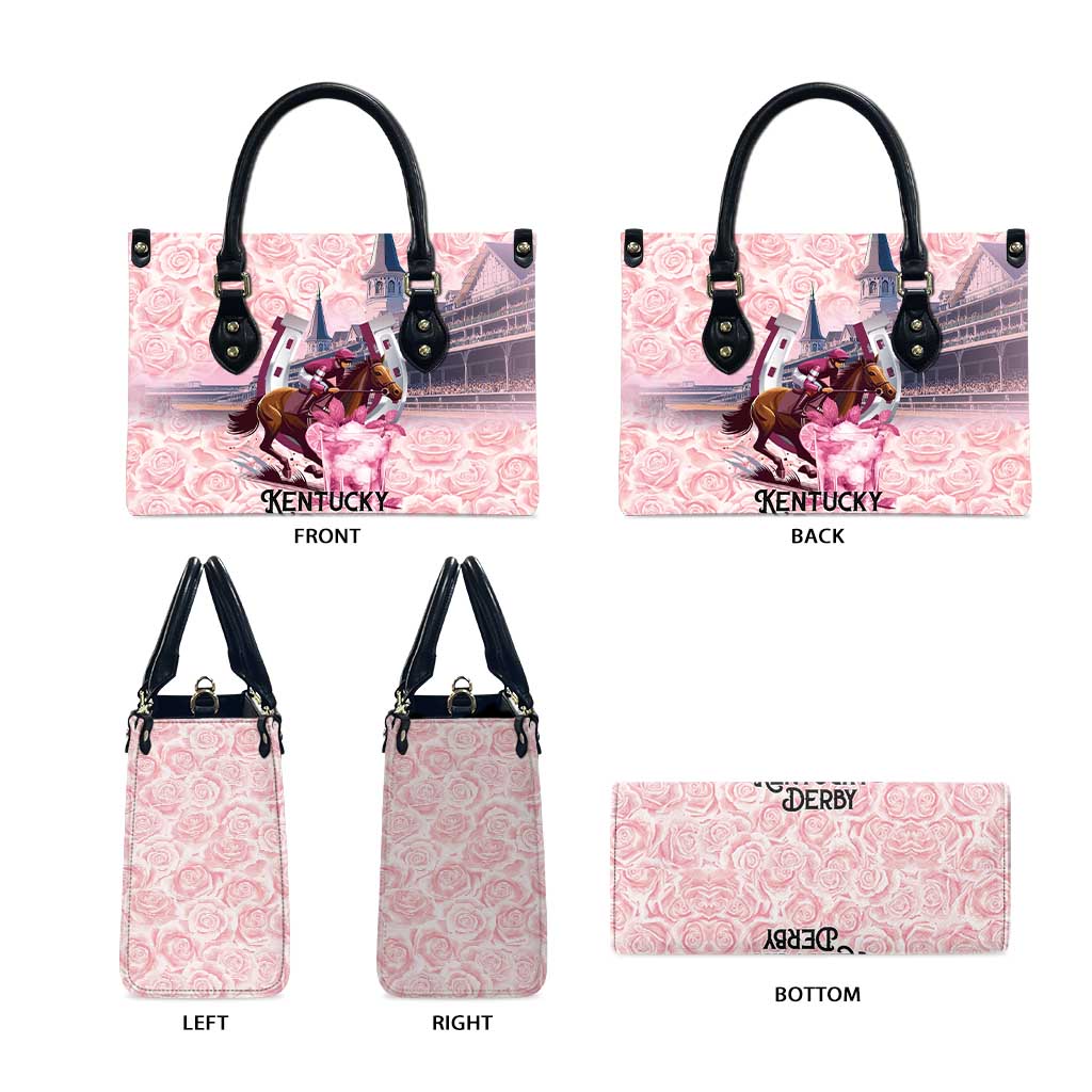 Kentucky Horse Racing Leather Bag Rose Run For The Roses Derby Art
