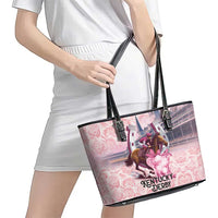 Kentucky Horse Racing Leather Tote Bag Rose Run For The Roses Derby Art