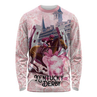 Kentucky Horse Racing Long Sleeve Shirt Rose Run For The Roses Derby Art