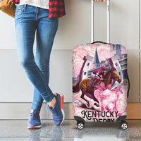 Kentucky Horse Racing Luggage Cover Rose Run For The Roses Derby Art