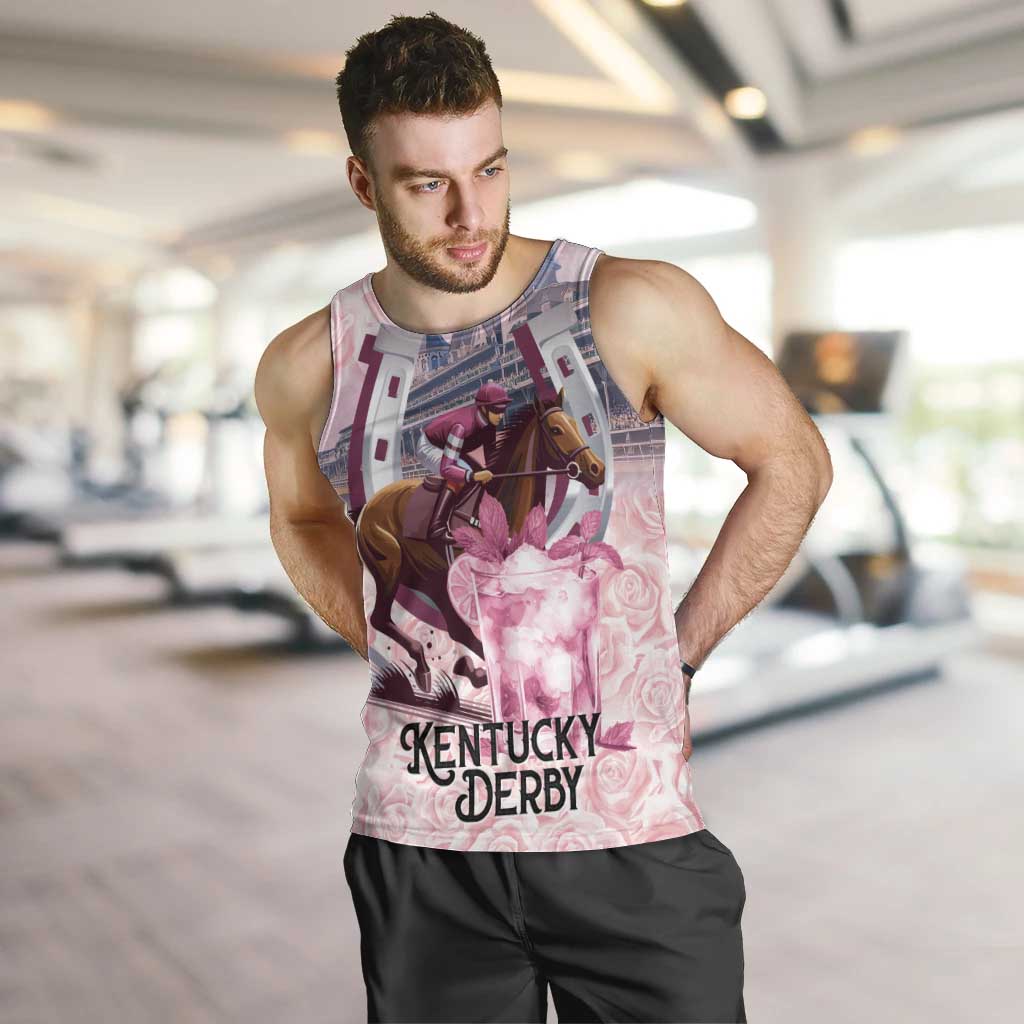 Kentucky Horse Racing Men Tank Top Rose Run For The Roses Derby Art