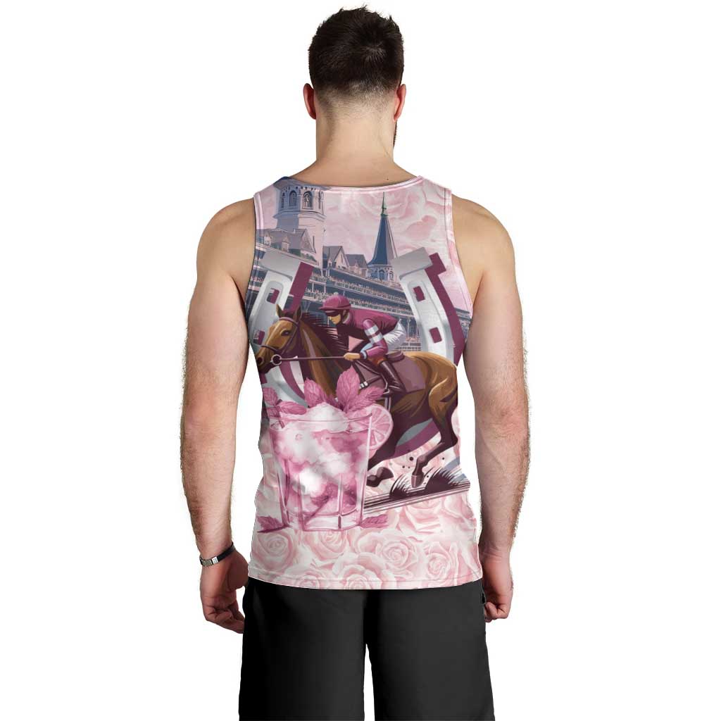 Kentucky Horse Racing Men Tank Top Rose Run For The Roses Derby Art
