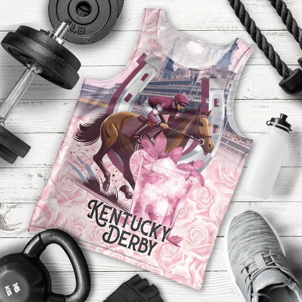 Kentucky Horse Racing Men Tank Top Rose Run For The Roses Derby Art