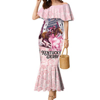 Kentucky Horse Racing Mermaid Dress Rose Run For The Roses Derby Art