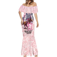 Kentucky Horse Racing Mermaid Dress Rose Run For The Roses Derby Art