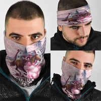 Kentucky Horse Racing Neck Gaiter Rose Run For The Roses Derby Art