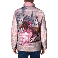 Kentucky Horse Racing Padded Jacket Rose Run For The Roses Derby Art