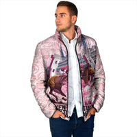 Kentucky Horse Racing Padded Jacket Rose Run For The Roses Derby Art