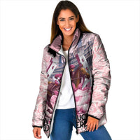 Kentucky Horse Racing Padded Jacket Rose Run For The Roses Derby Art