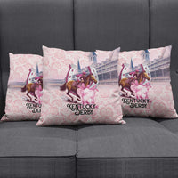 Kentucky Horse Racing Pillow Cover Rose Run For The Roses Derby Art