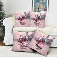Kentucky Horse Racing Pillow Cover Rose Run For The Roses Derby Art
