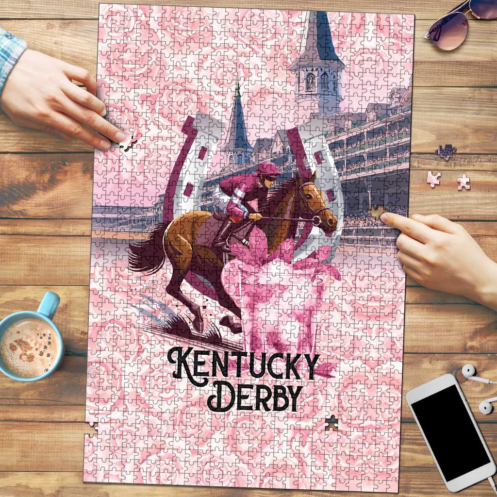 Kentucky Horse Racing Puzzle Rose Run For The Roses Derby Art