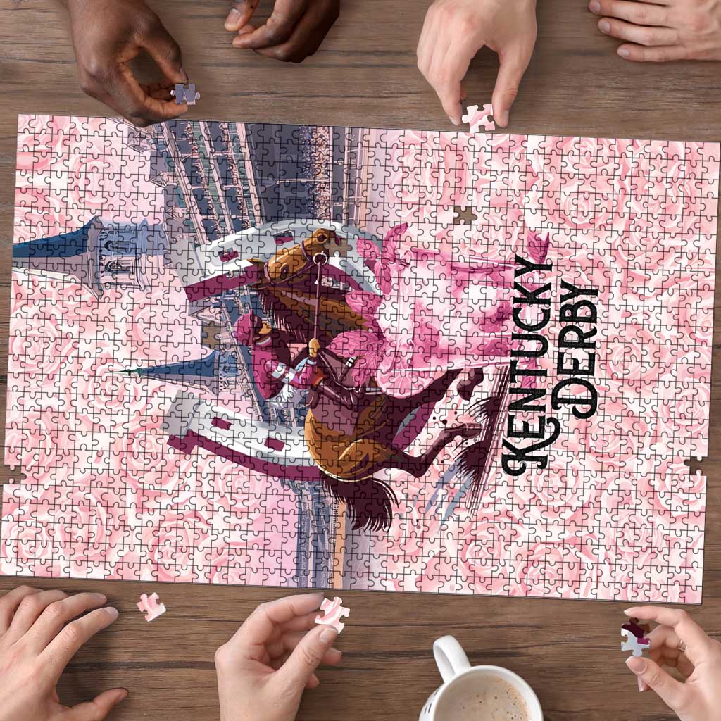 Kentucky Horse Racing Puzzle Rose Run For The Roses Derby Art