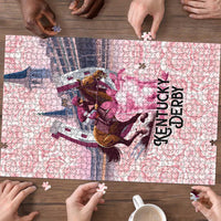 Kentucky Horse Racing Puzzle Rose Run For The Roses Derby Art