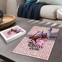 Kentucky Horse Racing Puzzle Rose Run For The Roses Derby Art
