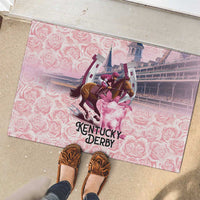 Kentucky Horse Racing Rubber Doormat Rose Run For The Roses Derby Art