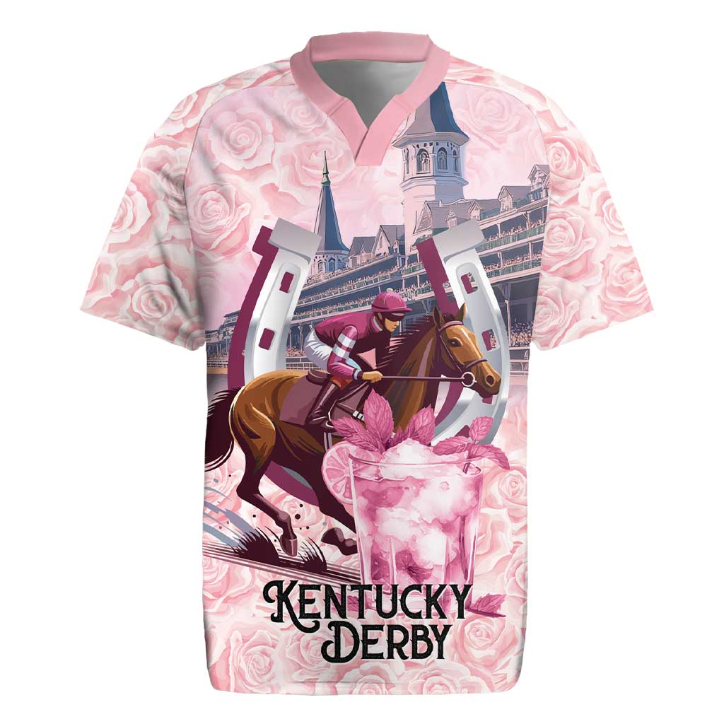 Kentucky Horse Racing Rugby Jersey Rose Run For The Roses Derby Art
