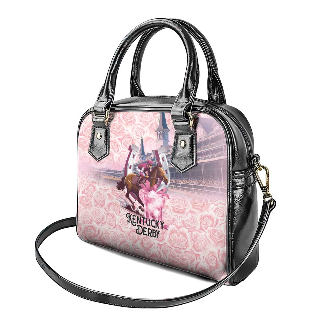 Kentucky Horse Racing Shoulder Handbag Rose Run For The Roses Derby Art