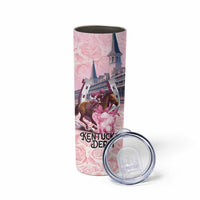 Kentucky Horse Racing Skinny Tumbler Rose Run For The Roses Derby Art