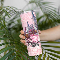 Kentucky Horse Racing Skinny Tumbler Rose Run For The Roses Derby Art