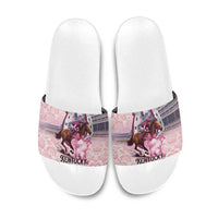 Kentucky Horse Racing Slide Sandals Rose Run For The Roses Derby Art