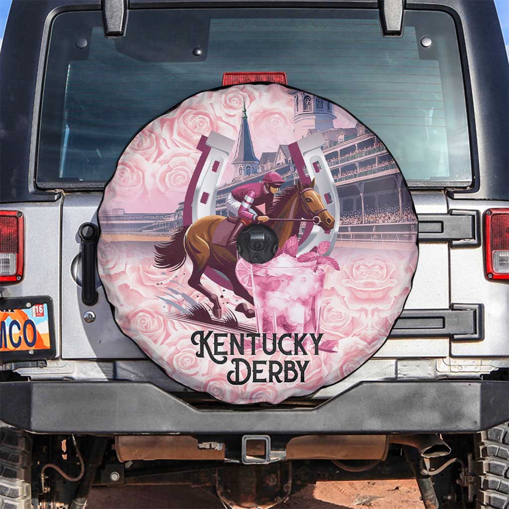 Kentucky Horse Racing Spare Tire Cover Rose Run For The Roses Derby Art
