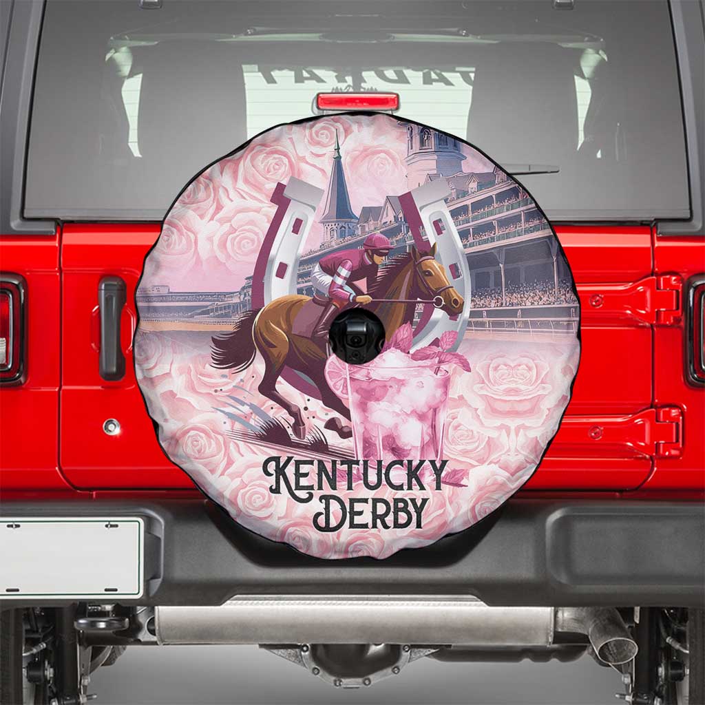Kentucky Horse Racing Spare Tire Cover Rose Run For The Roses Derby Art