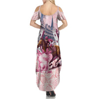 Kentucky Horse Racing Summer Maxi Dress Rose Run For The Roses Derby Art