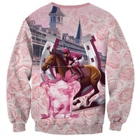 Kentucky Horse Racing Sweatshirt Rose Run For The Roses Derby Art
