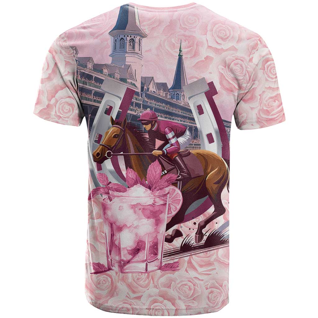 Kentucky Horse Racing T Shirt Rose Run For The Roses Derby Art
