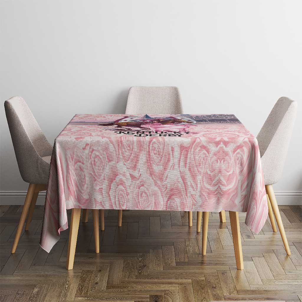 Kentucky Horse Racing Tablecloth Rose Run For The Roses Derby Art