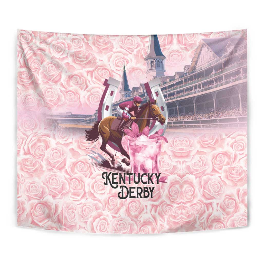Kentucky Horse Racing Tapestry Rose Run For The Roses Derby Art