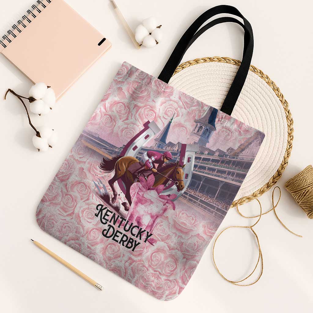 Kentucky Horse Racing Tote Bag Rose Run For The Roses Derby Art