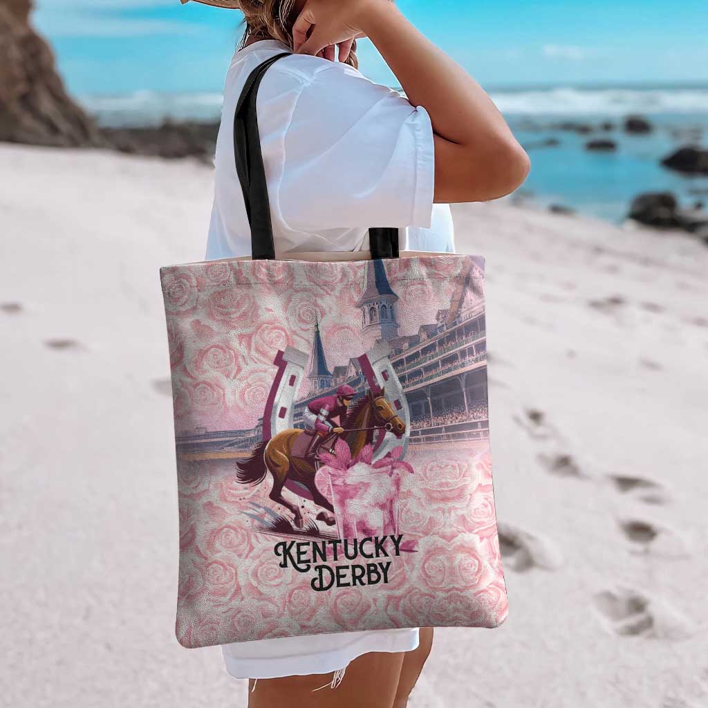 Kentucky Horse Racing Tote Bag Rose Run For The Roses Derby Art