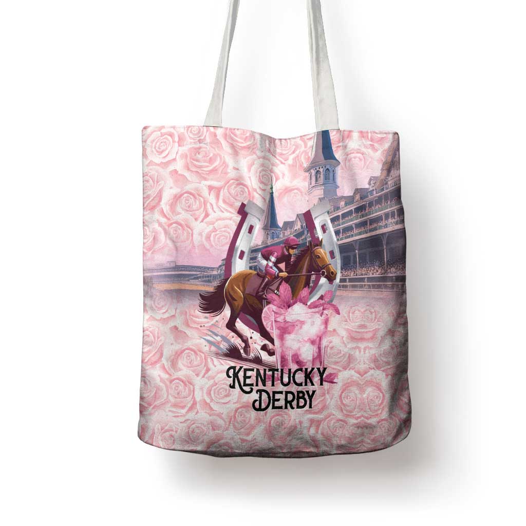 Kentucky Horse Racing Tote Bag Rose Run For The Roses Derby Art