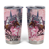Kentucky Horse Racing Tumbler Cup Rose Run For The Roses Derby Art