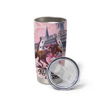 Kentucky Horse Racing Tumbler Cup Rose Run For The Roses Derby Art